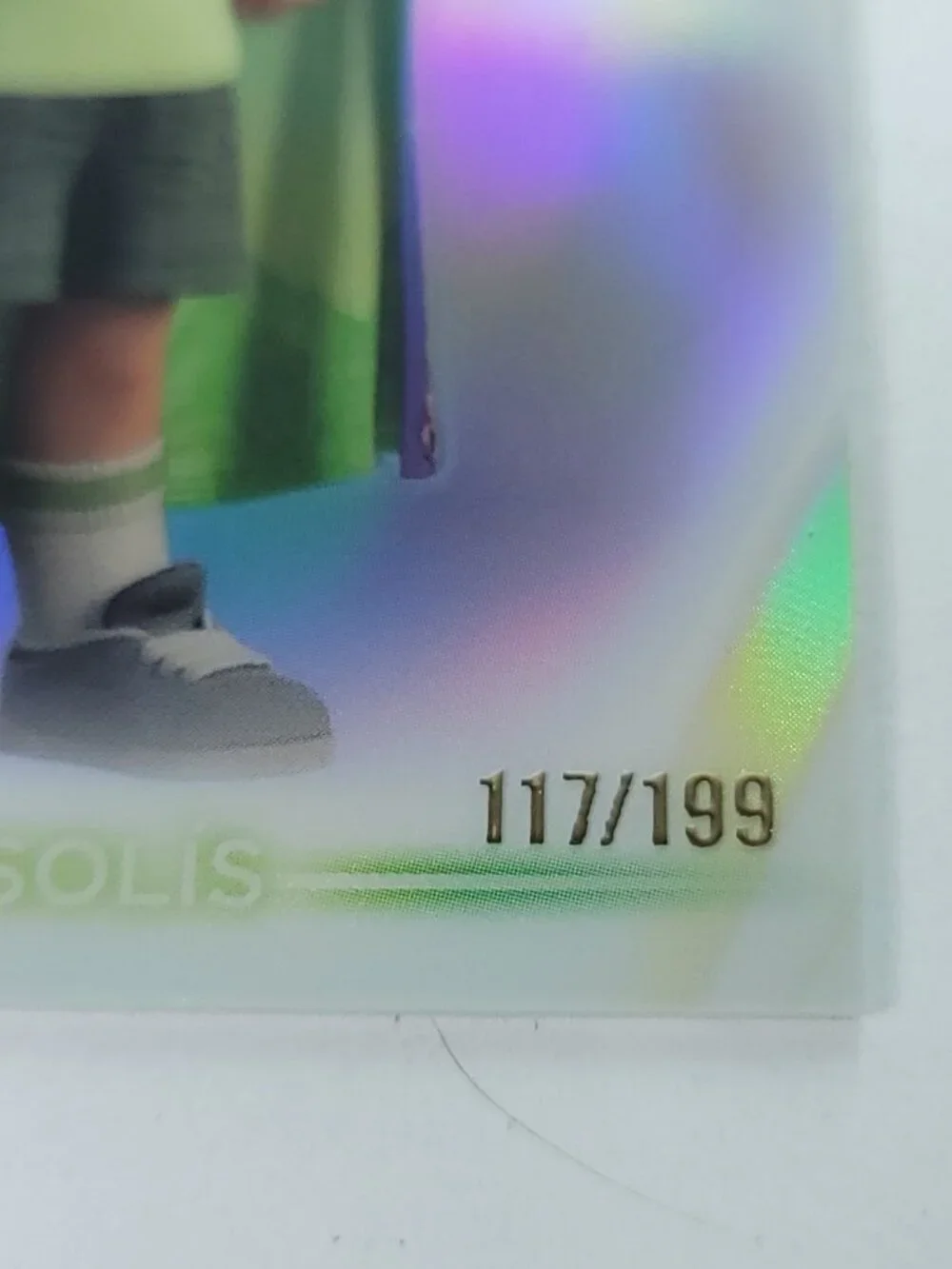 Elio Solis Topps 2026 Disney Neon Holo Chrome Refractor Limited 117/199 CNE